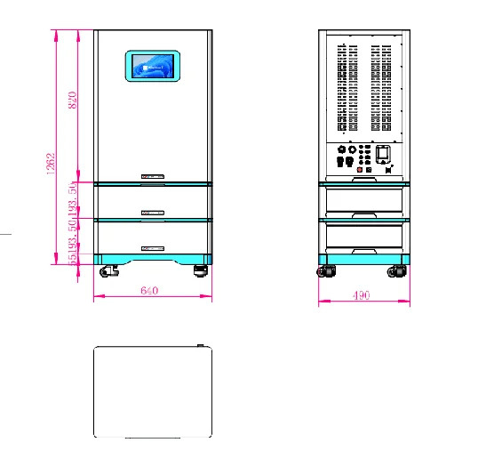 15kW 20kW 25kW 30kW Ess Σύστημα All In One Σύστημα Inverter Μπαταρία λιθίου LiFePO4