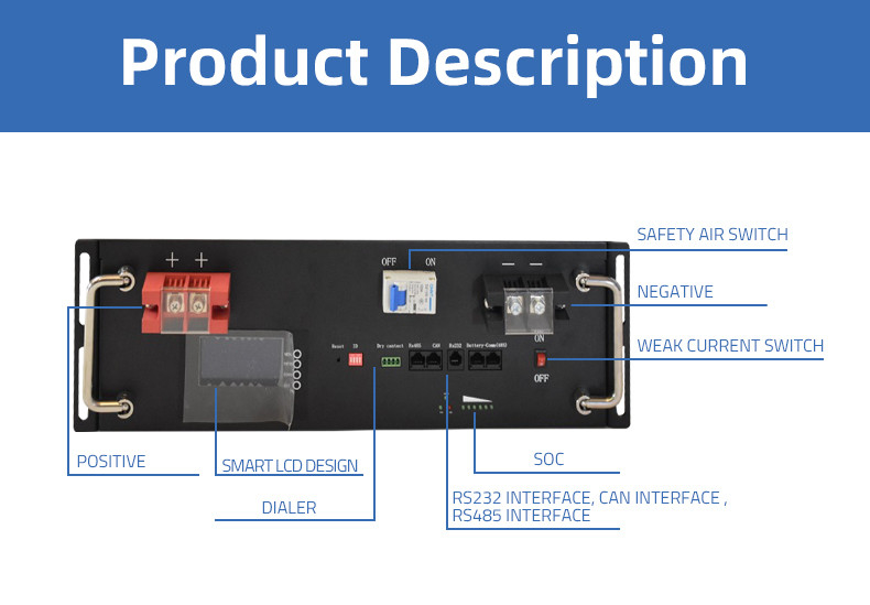 Pinsheng 51.2v Lithium Ion ηλιακή μπαταρία 10kwh 48v 100ah 200ah 400ah 500ah lifepo4 μπαταρία πακέτο