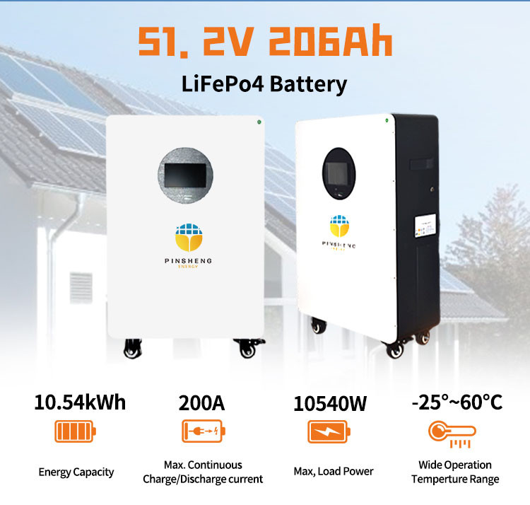 Pinsheng 15kWh 51.2V 280Ah 300Ah Home LiFePO4 Συσκευή μπαταρίας Ηλιακή ενέργεια Αποθήκευση μπαταρίας για οικιακή χρήση