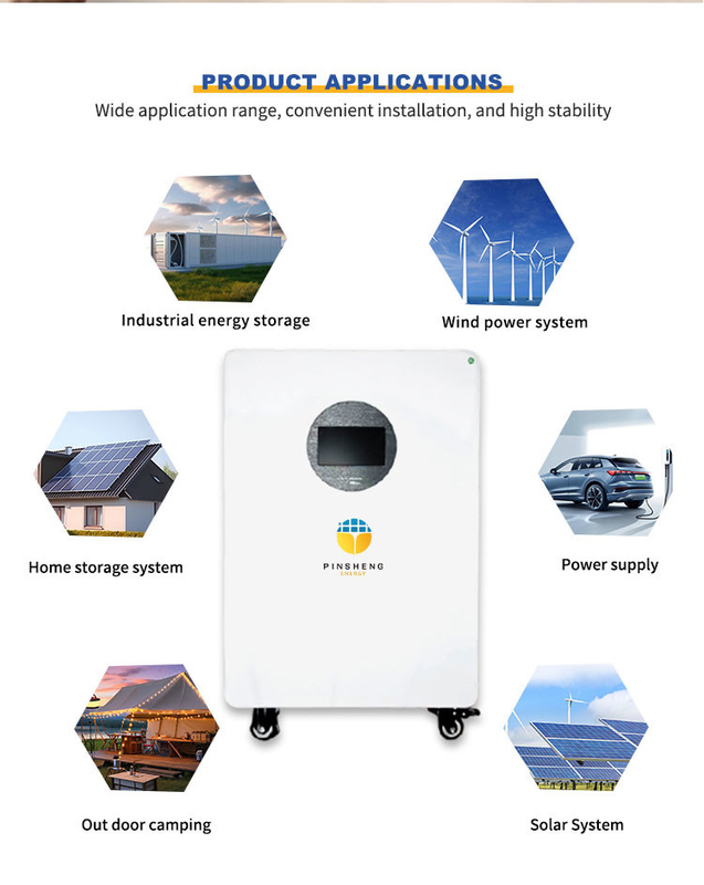 Pinsheng 48V μπαταρίες ιόντων λιθίου 10Kwh 15Kwh Ηλιακό σύστημα αποθήκευσης ενέργειας 200Ah 280Ah 300AH LiFePO4 μπαταρία πακέτο