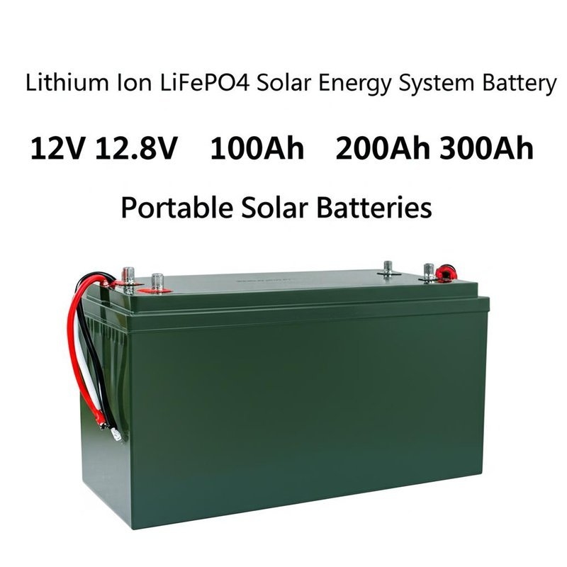 Μπαταρία ηλιακού συστήματος PINSHENG ENERGY Lithium Ion LiFePO4 12V 12.8V 100Ah 200Ah 300Ah Φορητές ηλιακές μπαταρίες