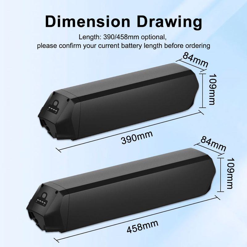 Dorado 36V 30AH 48V 25AH 21700 Cell Ebike Hidden Battery Lithium Battyer Pack for Electric Bicycle