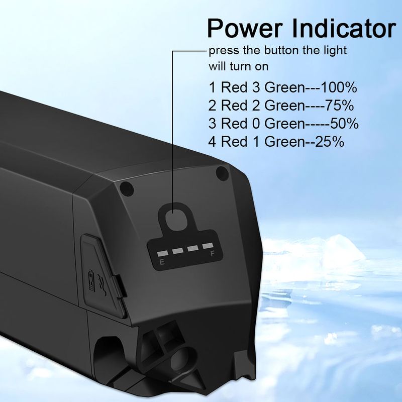 Dorado 36V 30AH 48V 25AH 21700 Cell Ebike Hidden Battery Lithium Battyer Pack for Electric Bicycle