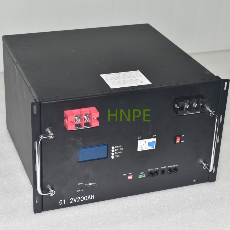 HNPE 51.2V 10KWH Συσσωρευτής Μπαταριών Lifepo4 με 6000 Κύκλους Διάρκειας για Σύστημα Αποθήκευσης Ενέργειας Solar για το Σπίτι