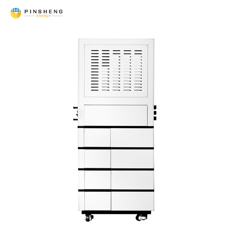 Pinsheng All in One Stacked Modules 51.2V LiFePO4 μπαταρία λιθίου 10Kwh 20Kwh μπαταρία αποθήκευσης ενέργειας και 10Kw υβριδικός μετατροπέας