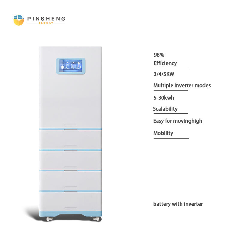 Pinsheng 48V στο δίκτυο / εκτός δικτύου Back up Solar 10kwh Lithium Iron Phosphate μπαταρία με BMS υβριδικούς μετατροπείς για ηλιακή αποθήκευση