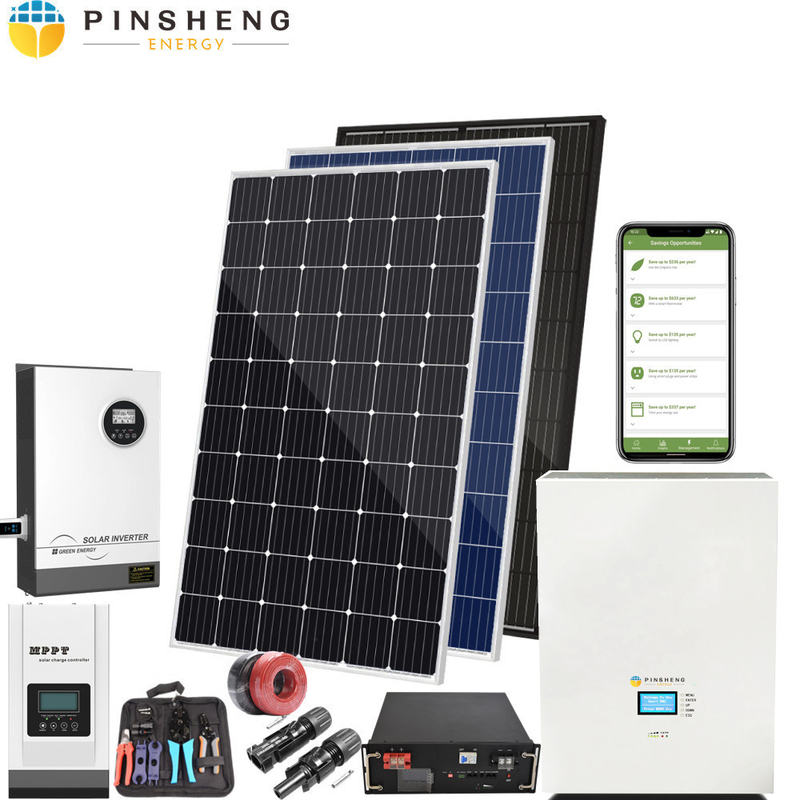 ON GRID OFF GRID Σύστημα ηλιακής ενέργειας 3KW 5KW 10KW 15KW Για Οικιακή Ηλιακή