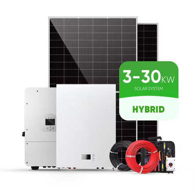100kW Inverter Εμπορικά Συστήματα Αποθήκευση Pv Sets Power Complete Kit Ηλιακό σύστημα ενέργειας Εκκενωμένο στο δίκτυο συνδεδεμένο με μπαταρία