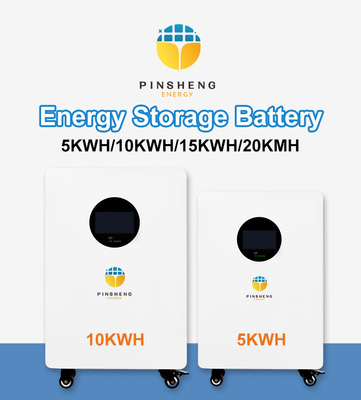 Pinsheng Αξιόπιστη μπαταρία 48V LiFePO4 10KWh & 15KWh Αποθήκευση Ηλιακής Ενέργειας με επιλογές 200Ah, 280Ah, 300Ah